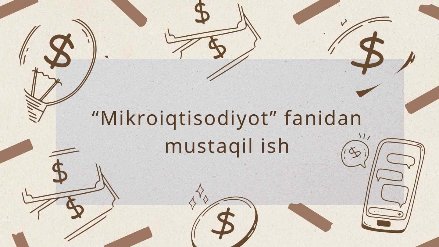 Sotuvchi daromadini talab elastikligiga ko’ra tahlil qilish 1