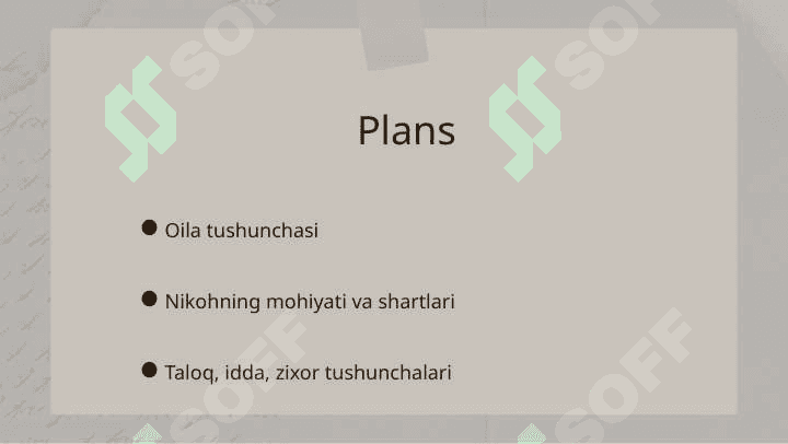 Islom huquqshunosligida oila, nikoh, taloq, zidda, zixor tushunchalari 2