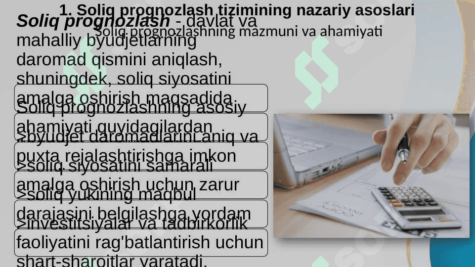 Soliqlarni pragnoz qilishning  MDH ga a’zo davlatlar tajribasi PPTX 4