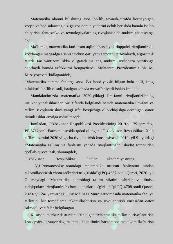 Boshlang’ich sinflarda matematika o’qitish metodikasi fan sifatida 3