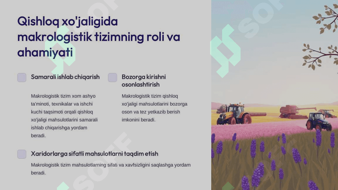 Qishloq xojaligida makrologistik va mikrologistik tizimi 4