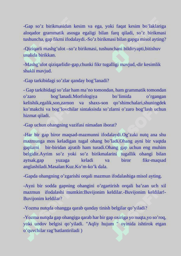 Dars ishlanma ona tili 8-sinf 4