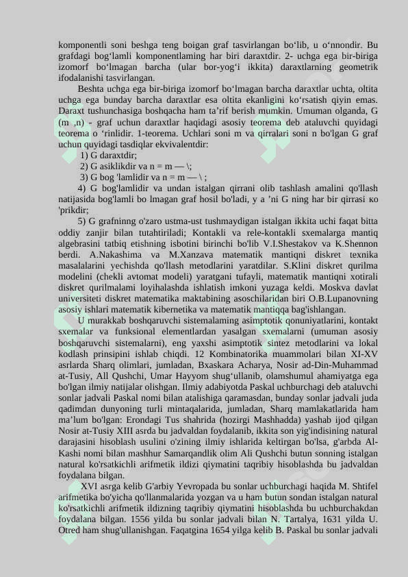 Graflar haqida ma’lumot. Eng qisqa yul topish algoritmlar Deykstra, Ford va Floyd algoritmlari. Algoritimlarga oid misollar 4