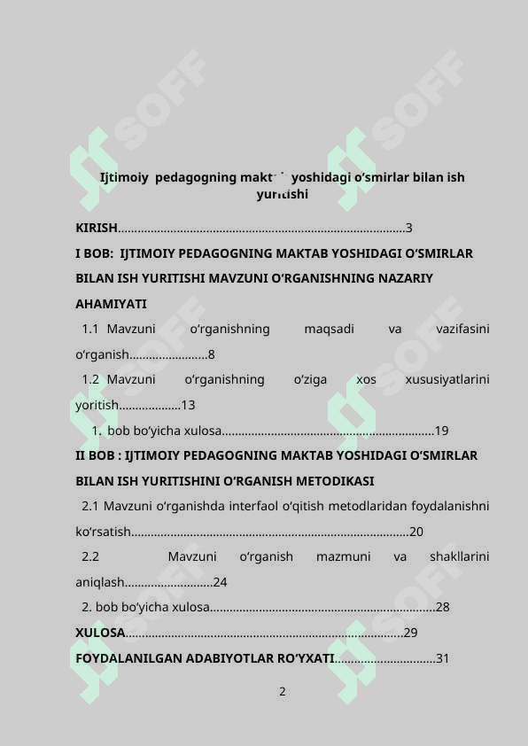 Ijtimoiy  pedagogning maktab yoshidagi o‘smirlar bilan ish yuritishi 2