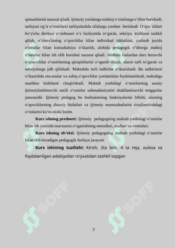 Ijtimoiy  pedagogning maktab yoshidagi o‘smirlar bilan ish yuritishi 7