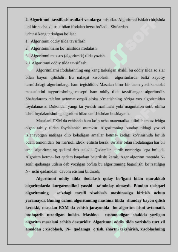 Algoritm turlari 3
