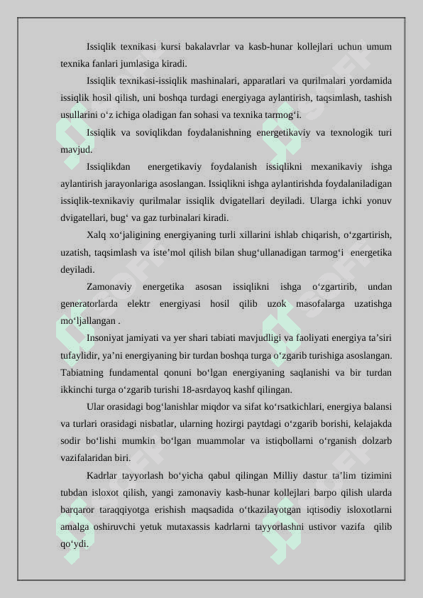 Asosiy holat parametrlari 2