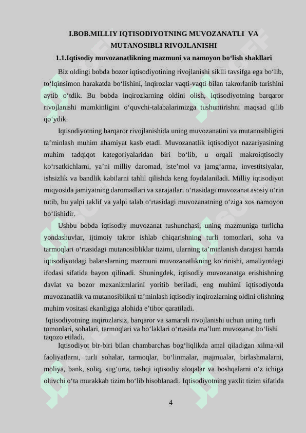 Milliy iqtisodiyotning muvozanati 5