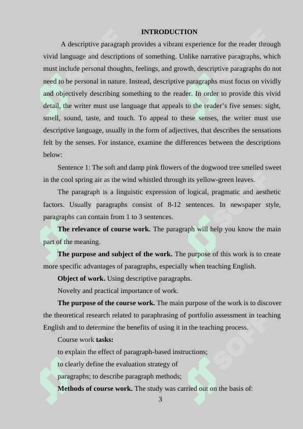 Organizing and writing descriptive paragraphs using adjectives and prepositions 3