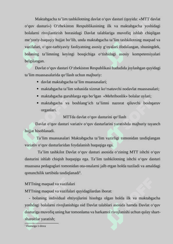 Maktabgacha yoshdagi bolalarga talim berishning o’ziga xosligi 6