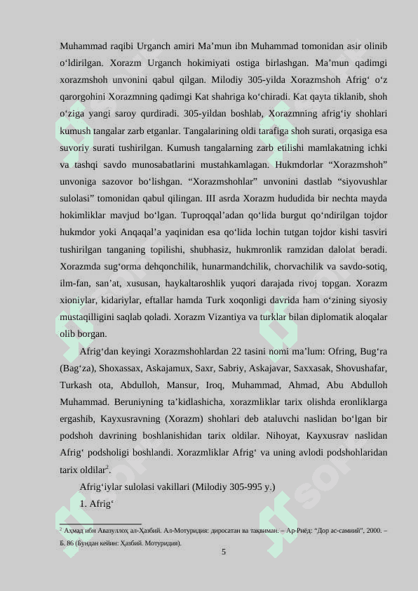 Kidariylar davlatining vujudga kelishi 5