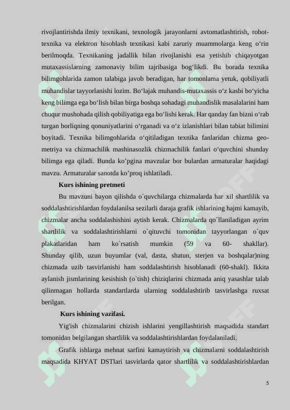 Chizmalardagi shartlilik va soddalashtirishni tasvirlashdagi o`ziga xos xususiyatlar 5
