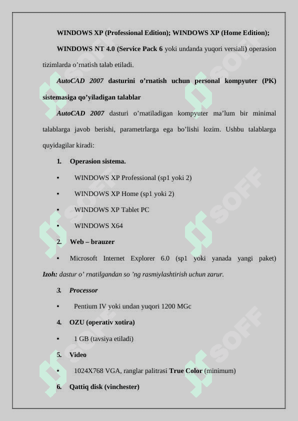 Autocad grafik muharriri 3