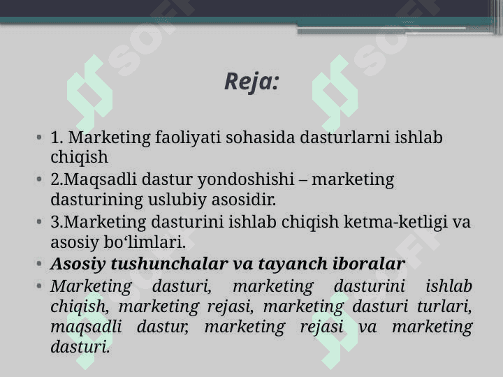 MARKETING DASTURI 2