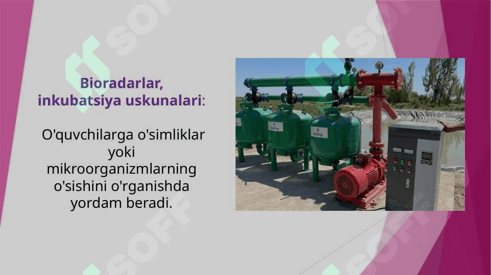 Biologiyani o'qitishda moddiy texnik bazasidan foydalanish (TAQDIMOT) 7