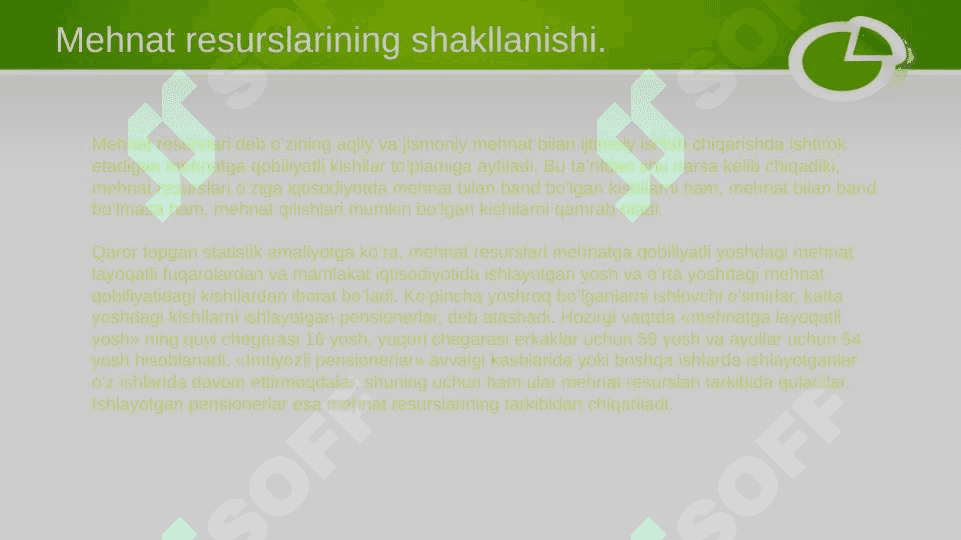 MEHNAT RESURSLARINING SHAKLLANISHI VA ULARDAN FOYDALANISH 4