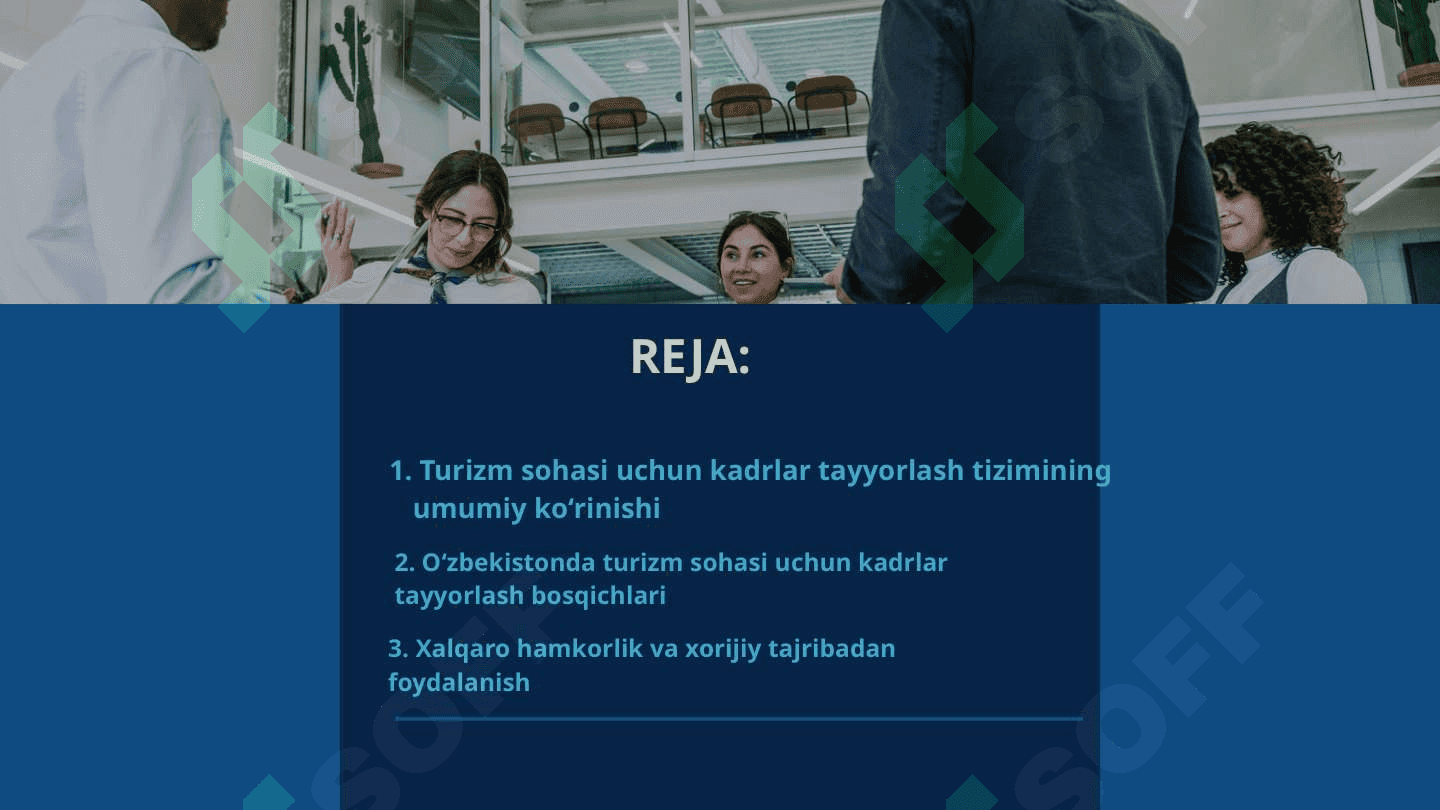 O‘ZBEKISTONDA TURIZM SOHASI UCHUN MALAKALI KADRLARNI TAYYORLASH DARAJALARI 2