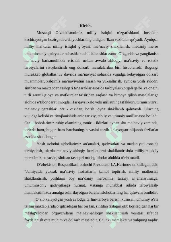 Sinfdan  va maktabdan tashqari musiqiy tarbiyasing shakli va mazmuni 2