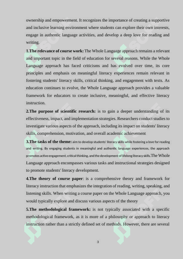 The Whole Language Approach 4