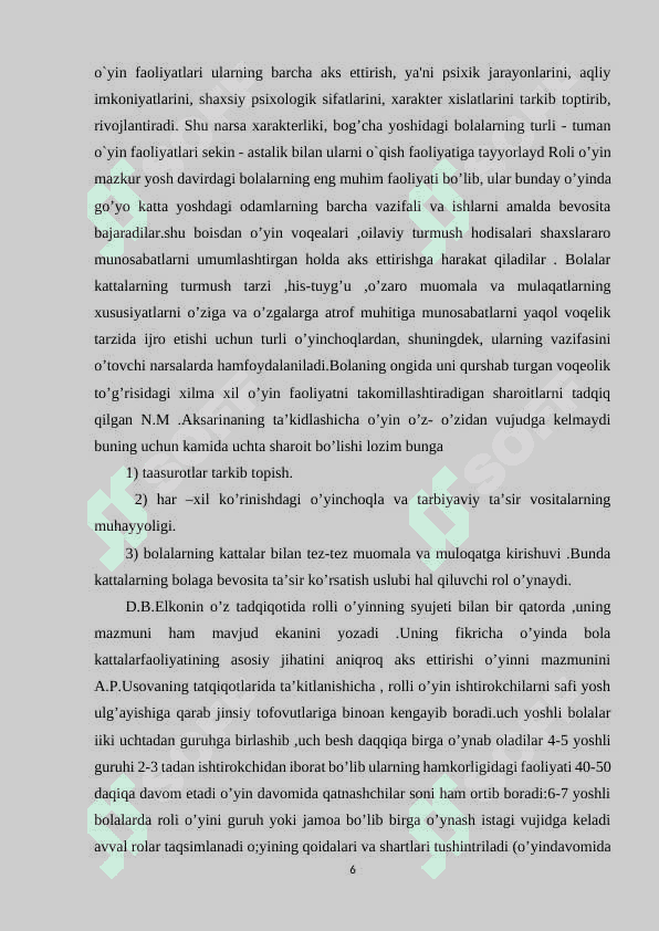 MAKTABGACHA YOSHDA PSIXIK TARAQQIYOTDA ROLLI O‘YINLARNING AHAMIYATI 6