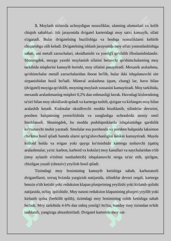 Avtomobil dvigatellarning krivoship va gaz taqsimlash mexanizmlari hamda uning sovishish, moylash, ta'minlash. O't oldirish tizimlari elementlarini ta'mirlash va uning tarkibiy qismlarini tiklash 4