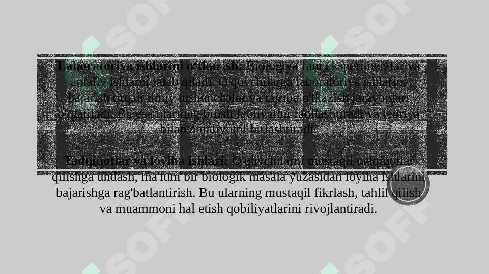Biologiyani o'qitishda o'quvchilarning bilish faoliyatini faollashtirish yo'llari (TAQDIMOT) 4
