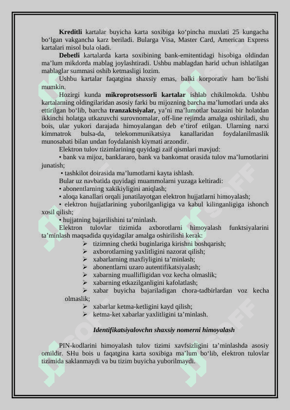 Axborot tizimlarida axborotlarni himoyalash usullar. 3
