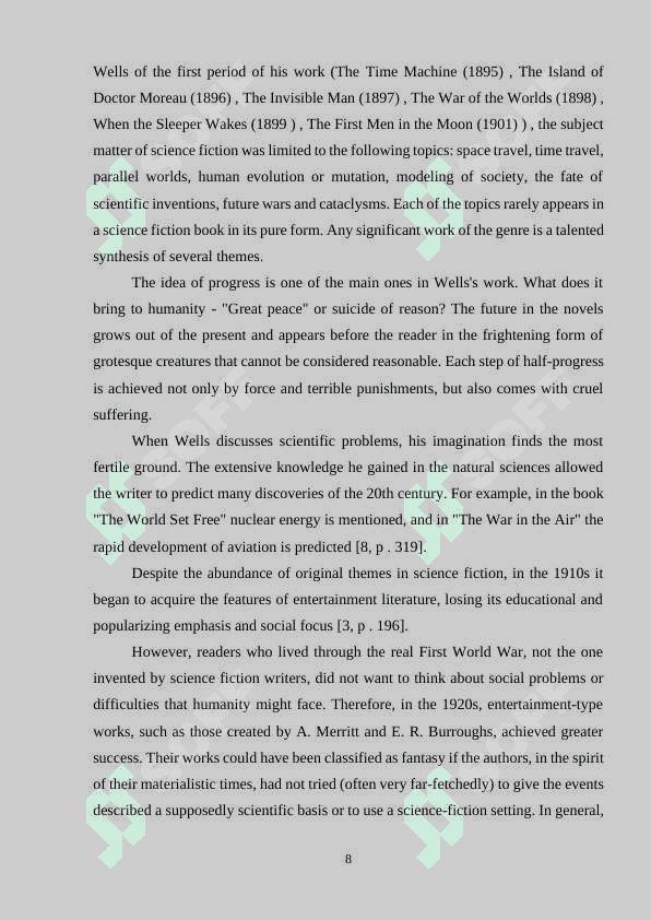 Science - fiction in creative activity of Arthur Conan-Doyle 8