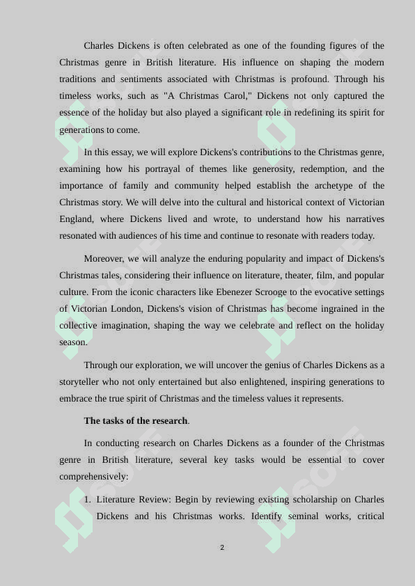 Charles Dickens as a founder of Christmas genre in British literature 2