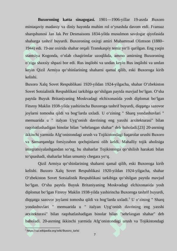 Buxoro tarixiy o‘lka sifatida 7