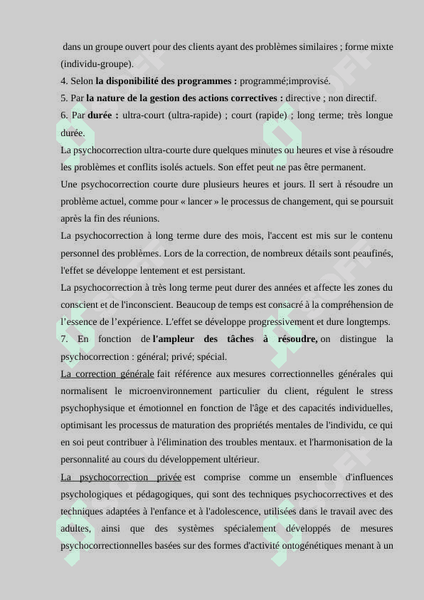LES GRANDES ORIENTATIONS DE LA CORRECTION PEDAGOGIQUE 8