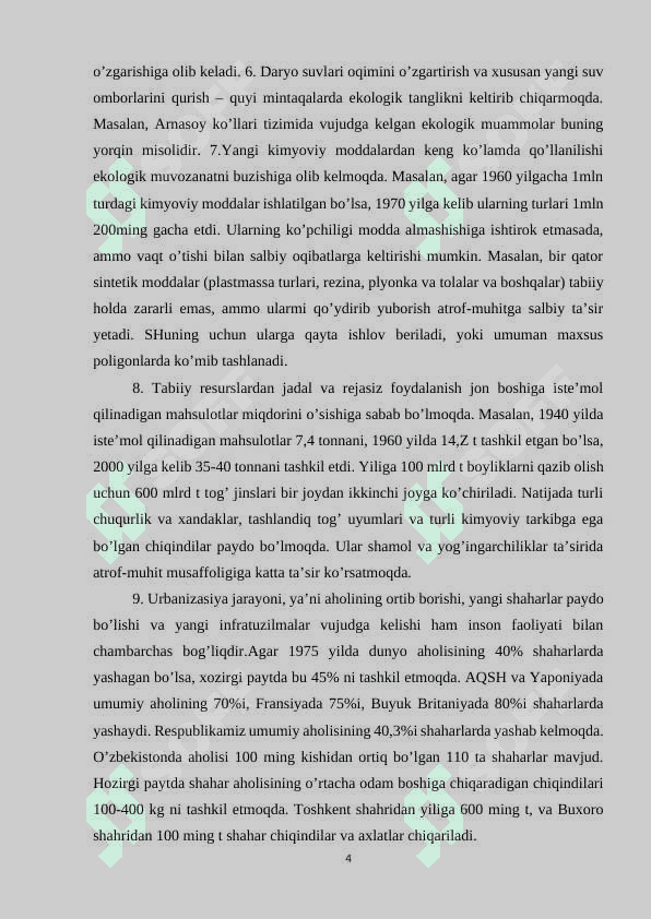 “Insonning tabiatga ta`siri haqida umumiy tushuncha” 4