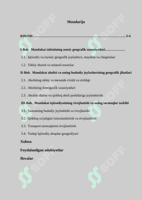 Tanzaniya davlatining iqtisodiy geografik tavsifi 2