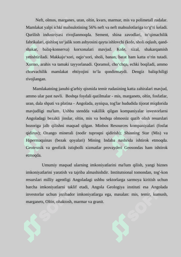 Tanzaniya davlatining iqtisodiy geografik tavsifi 7