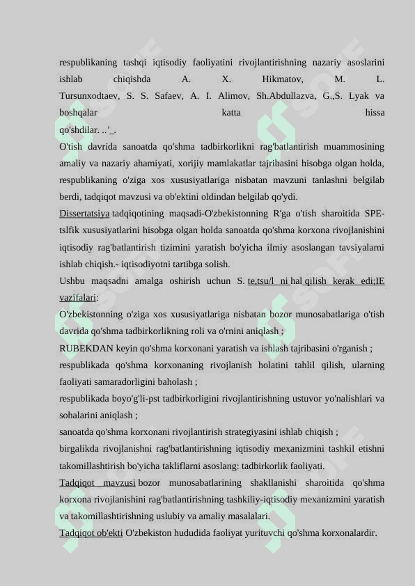 O'zbekiston qo'shma korxonlarining hozirgi holati va rivojlanishi 3