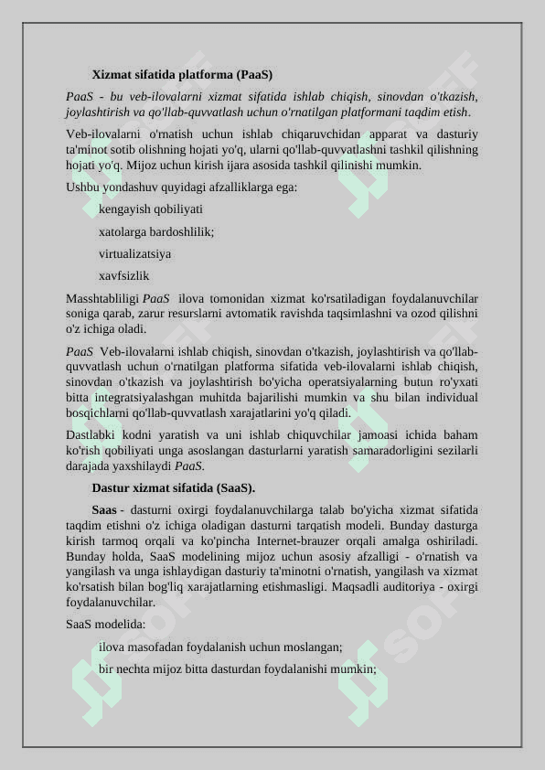 Bulutli texnologiyalarning foydalanis 4