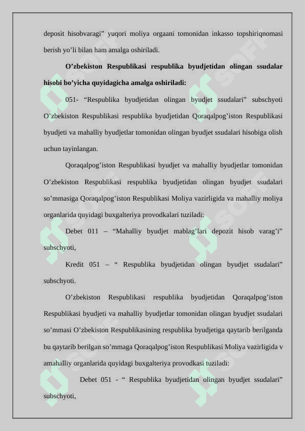 Byudjetlararo munosabatlar hamda qarzlar hisobi 3