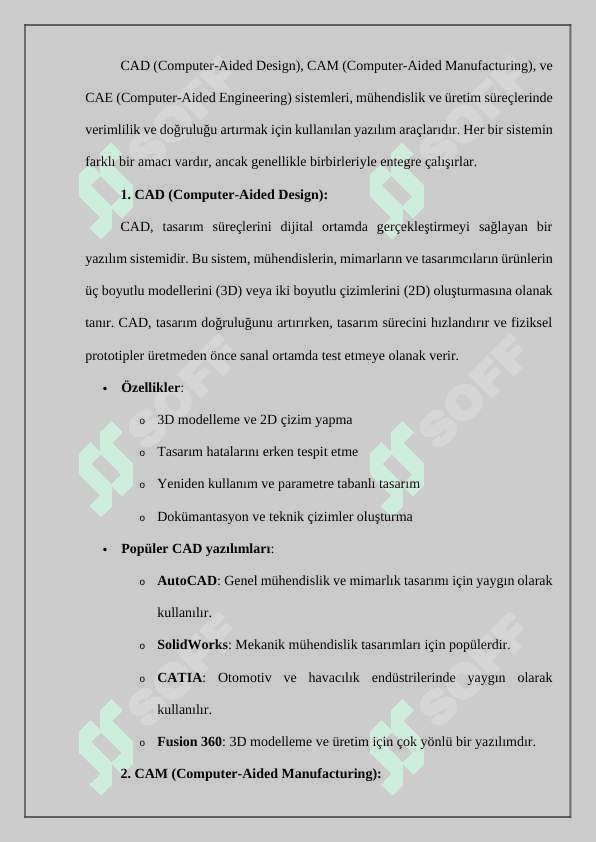 CAD CAM CAE tizimlari 2