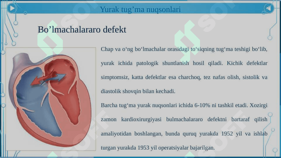 Yurak klapanlari kasalliklari. Revmatik kasalliklar. Kardiomiopatiyalar. 5