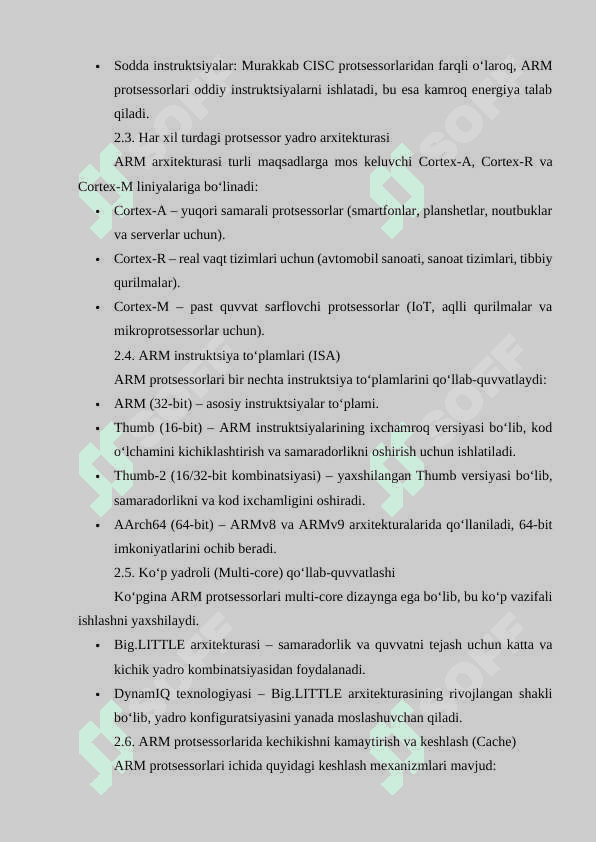 ARM arxitekturasi asoslari 8