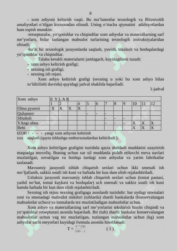 Konservalash texnologiyasi 8