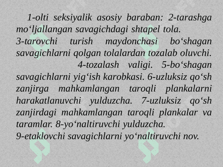 IPAK TOLALARINI TARASh. Ipak tolalarini piltalash 5