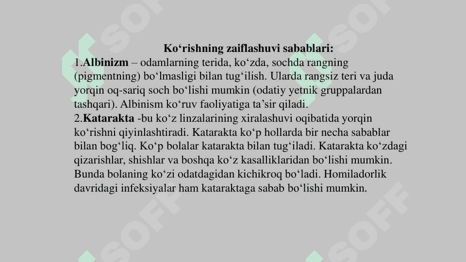 SENSOR NUQSONLI BOLALARNI INKLYUZIV TA‘LIM SHAROITIDA O‘QITISH VA TARBIYALASH 8