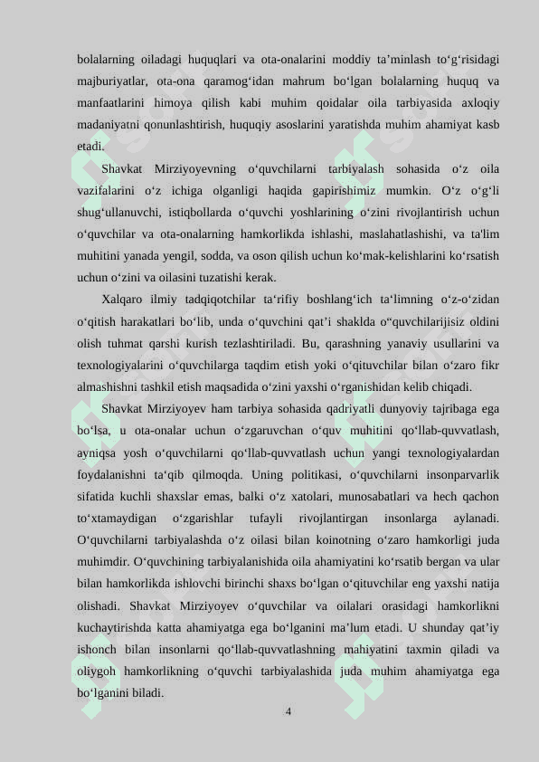 OʻQUVCHILARNI MILLIY QADRIYATLAR ASOSIDA AXLOQIY TARBIYALASHDA OILANING ROLI 4