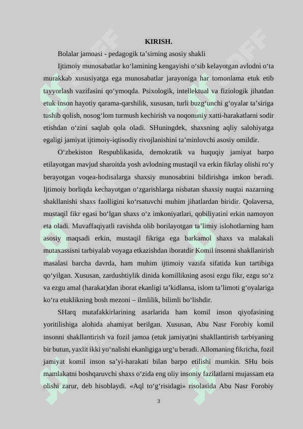 BOSHLANG'ICH SNIFDA O'QUVCHILAR JAMOASINI SHAKILLANTIRISH 3