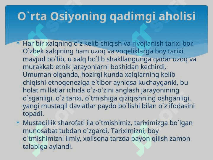 O'ZBEK XALQINING ETNIK SHAKLLANISHI 3