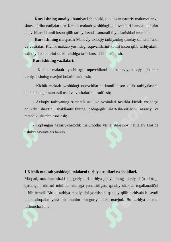 KICHIK MAKTAB YOSHIDAGI OQUVCHILARNI TARBIYALASH METODLARI VA VOSITALARI 6