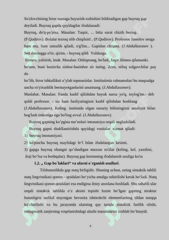 Boshlangʻich sinflarda ʼʼGAp ʼʼmavzusini oʻrgatish metodikasi 7