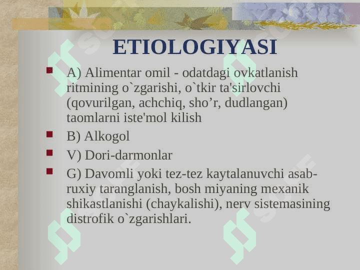 ME'DA VA O`N IKKI BARMOQLI ICHAK YARA KASALLIGI 5