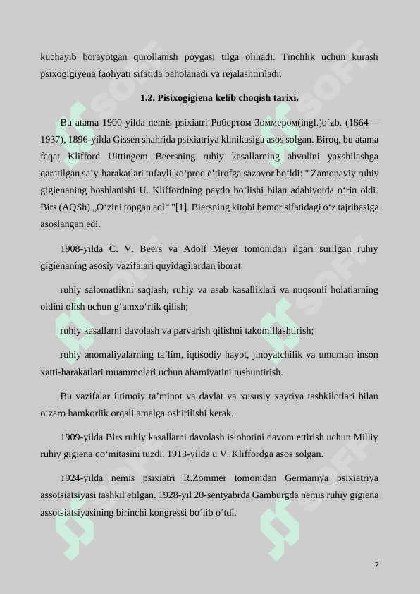Psixogigiena haqida ma'lumot. Tibbiyot hodimlari psixogigienasi. 7